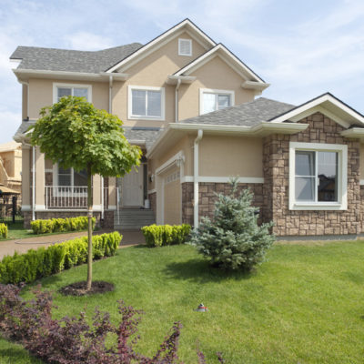 residential exterior Stone Installation